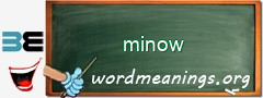 WordMeaning blackboard for minow